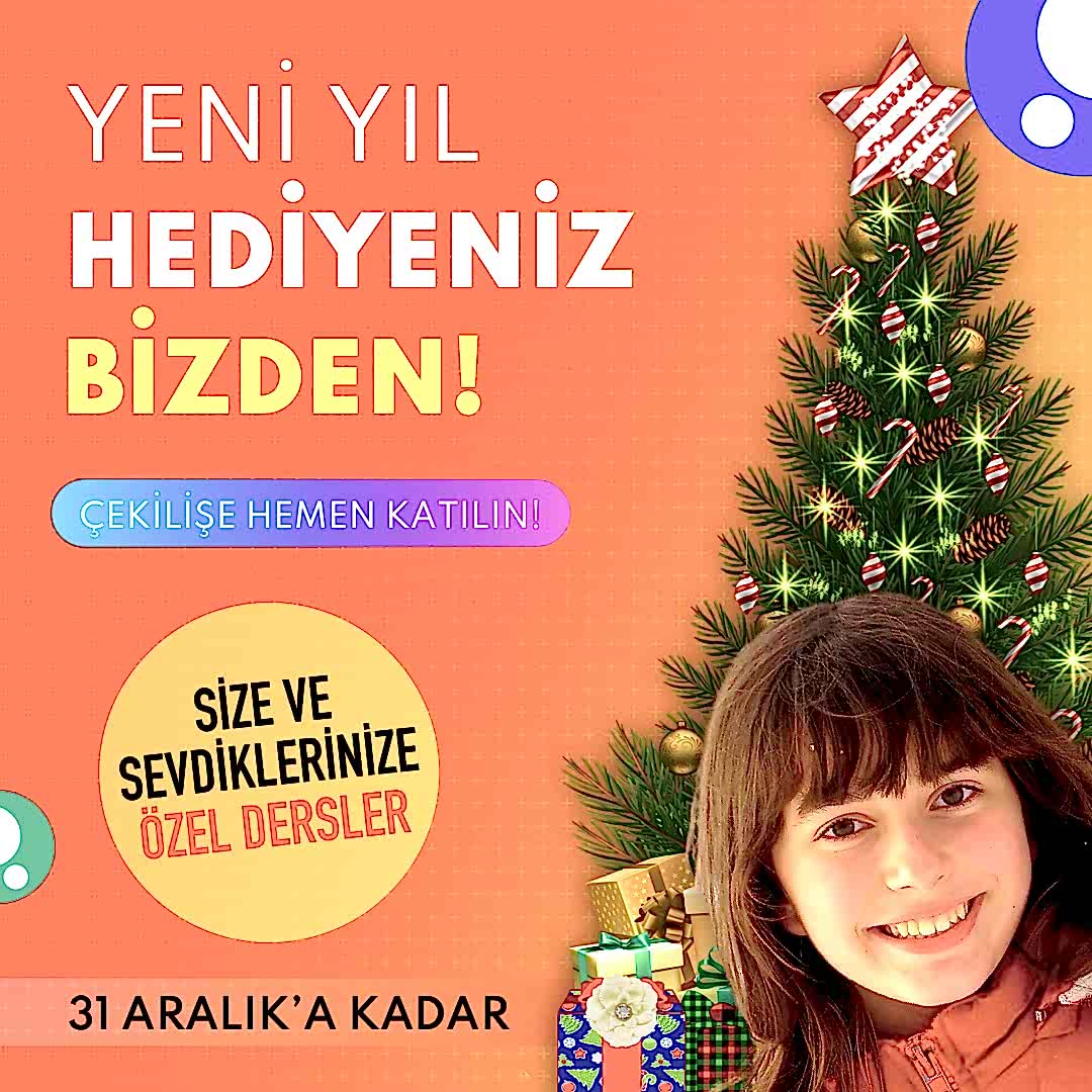 Yeni Yıl Hediyeniz Bizden!
