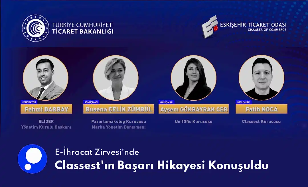 E-İhracat Zirvesi’nde Classest'ın Başarı Hikayesi Konuşuldu